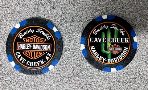 Cave Creek Harley-Davidson full color poker chip HDWCC