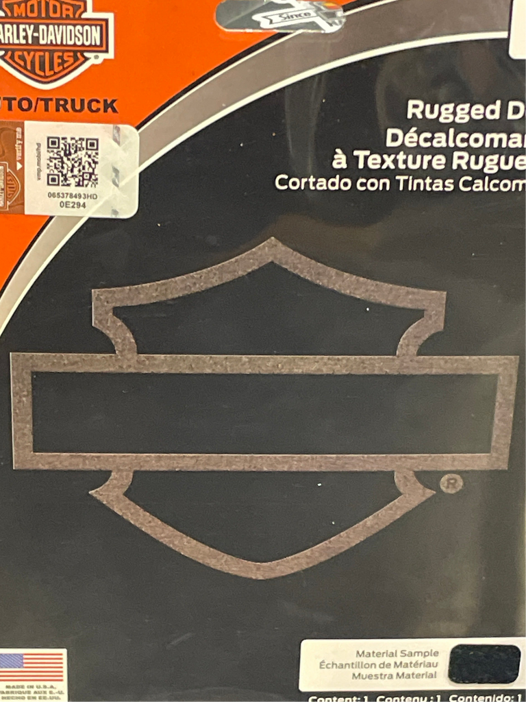 Decal, H-D Rugged B&S