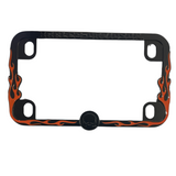 Harley-Davidson Skulls License Plate Frame w/Flames