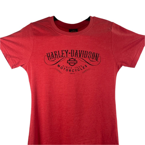 Women's Buddy Stubbs Harley-Davidson Red Decor S/S T-Shirt