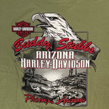 Buddy Stubbs H-D Fuel Stop Retro Sage Green T-Shirt