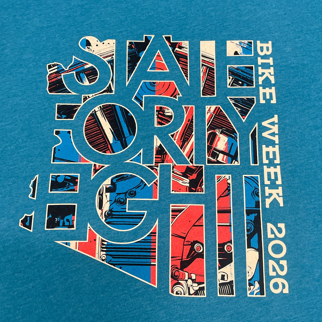 STATE FORTY EIGHT 2026 BIKE WEEK S/S T-SHIRT - TEAL
