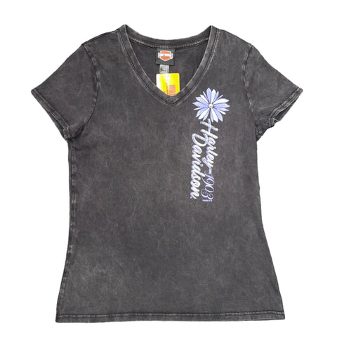 Women's Buddy Stubbs Harley-Davidson Skullflower V-Neck