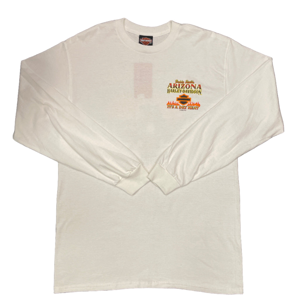 Buddy Stubbs Harley-Davidson "It's a Dry Heat" White Long Sleeve