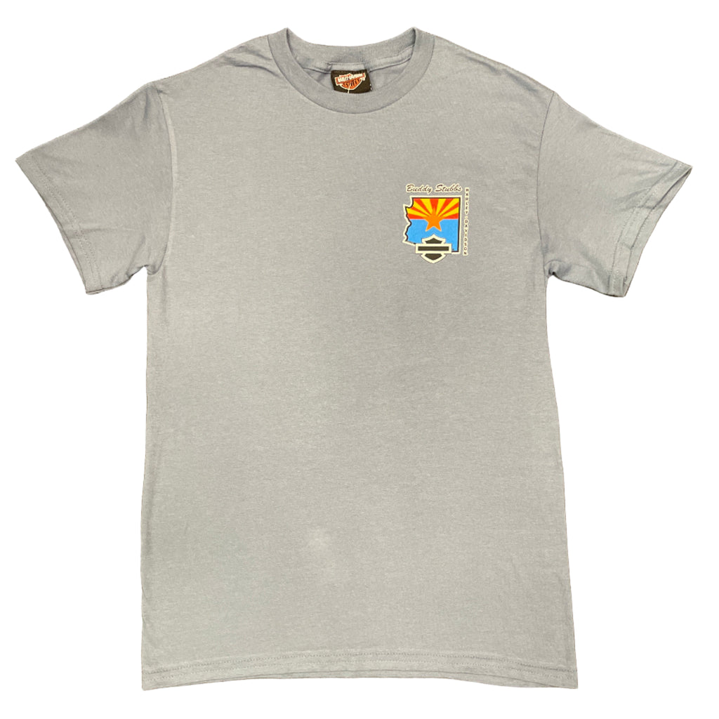 Buddy Stubbs Harley-Davidson Arizona Flag Custom Design S/S Indigo Blue T-Shirt