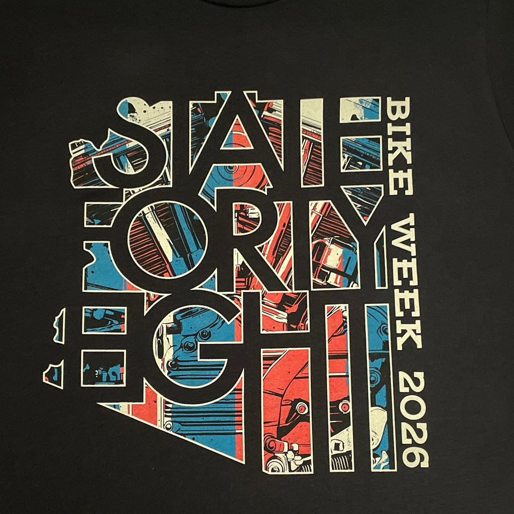 STATE FORTY EIGHT 2026 BIKE WEEK S/S T-SHIRT - BLACK