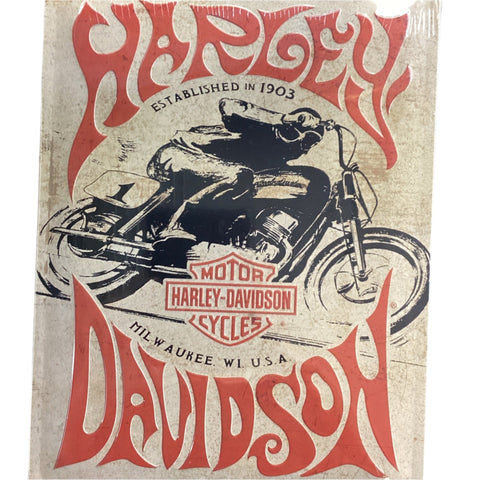 Sign, H-D 1970s Racer Tin Sign