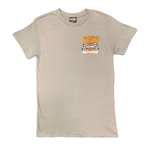 Buddy Stubbs Harley-Davidson Racing Custom Design Short Sleeve Charcoal