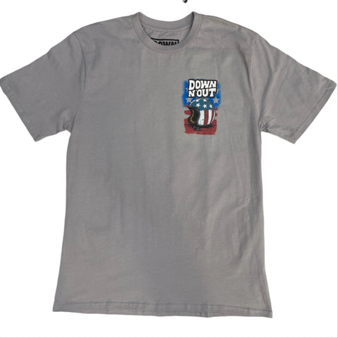 Down N' Out Freedom Rider S/S Grey T-Shirt
