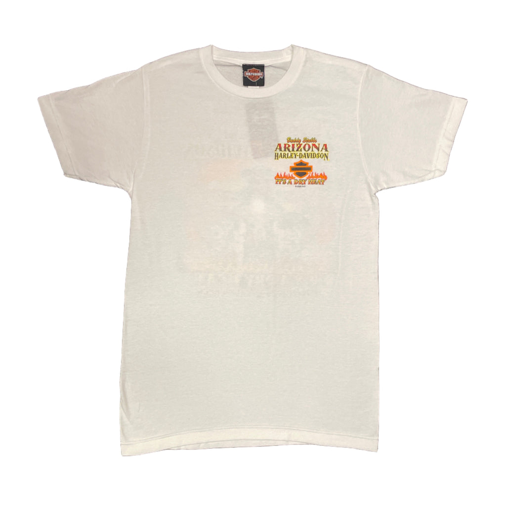 Buddy Stubbs Harley-Davidson "It's a Dry Heat" White Short Sleeve Tee