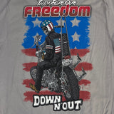 Down N' Out Freedom Rider S/S Grey T-Shirt