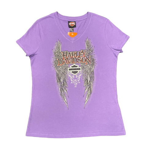 Women's Buddy Stubbs Harley-Davidson Pointed Wings V-Neck Tee