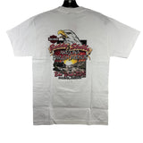 Bike Week 2025 T-Shirt - White Bar & Shield