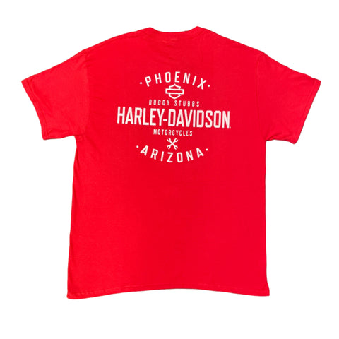 Buddy Stubbs Harley-Davidson Custom AZ-HD Red Short Sleeve Tee