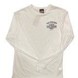 Buddy Stubbs H-D Custom Long Sleeve - White Performance Wicking