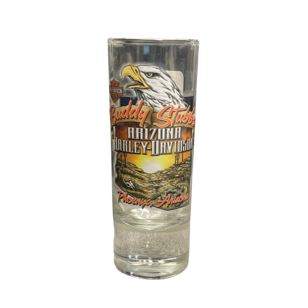 Buddy Stubbs Arizona Harley-Davidson Eagle Shot Glass