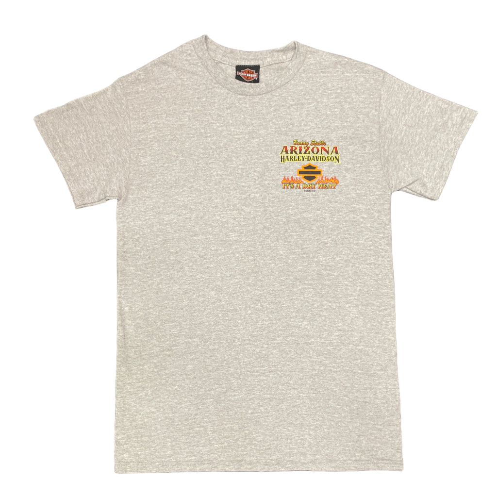 Buddy Stubbs Harley-Davidson "It's a Dry Heat" Grey Short Sleeve Tee