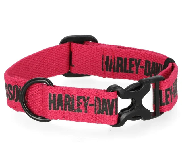 Harley-Davidson Dog Collar in Pink
