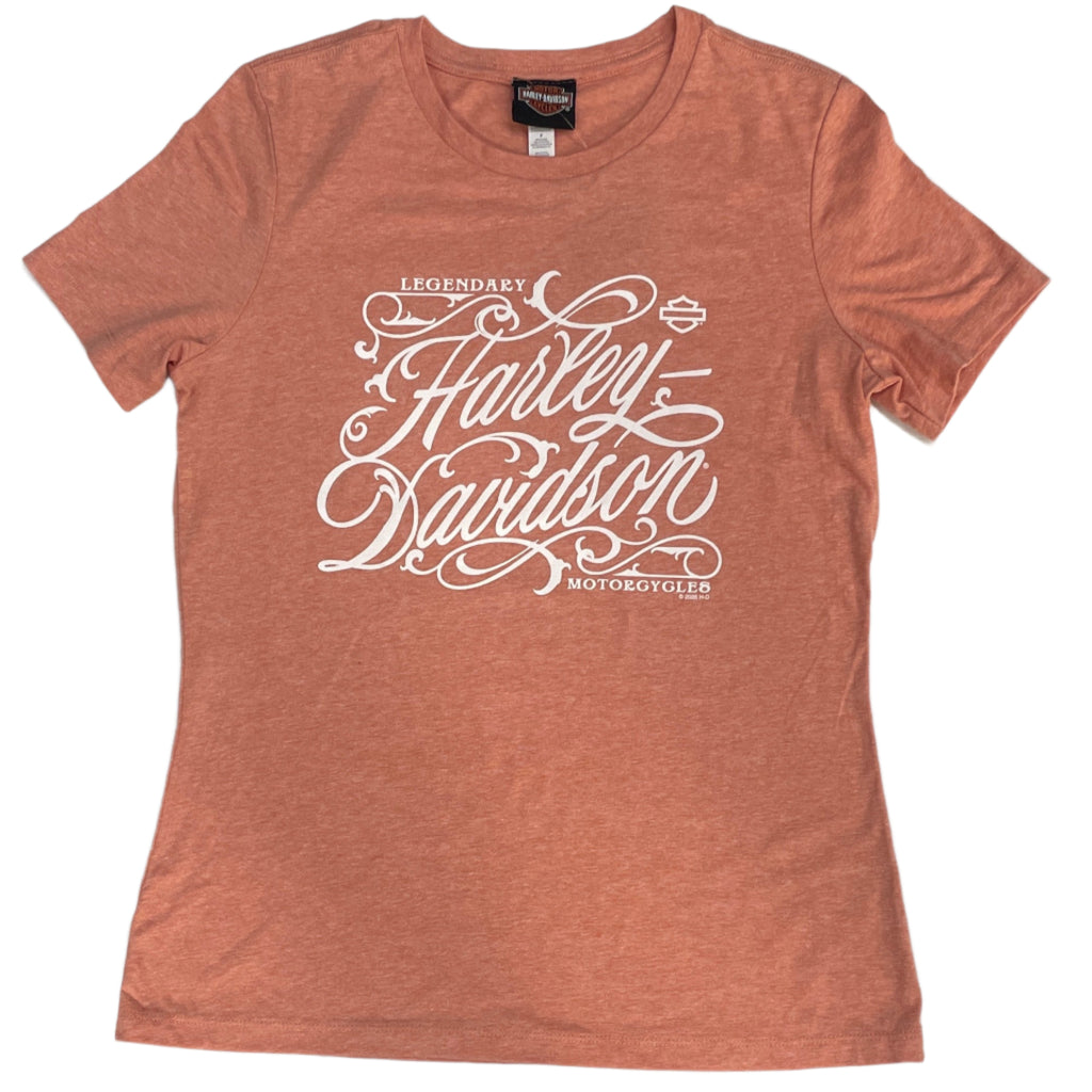 Women's Buddy Stubbs Harley-Davidson S/S Peach Palomino