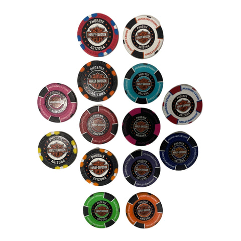 Cave Creek Harley-Davidson full color poker chip HDWCC