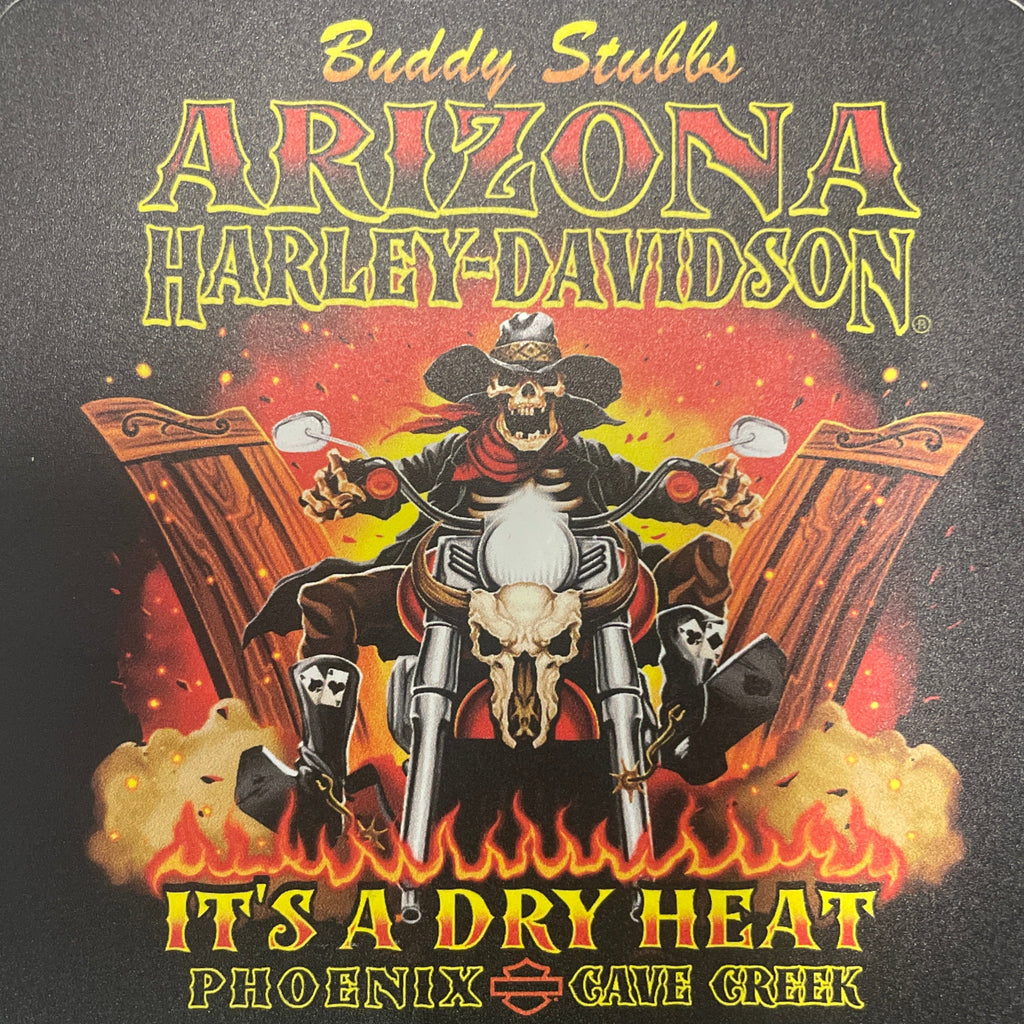 Buddy Stubbs Arizona-Cave Creek Harley-Davidson Dry Heat Custom Decal