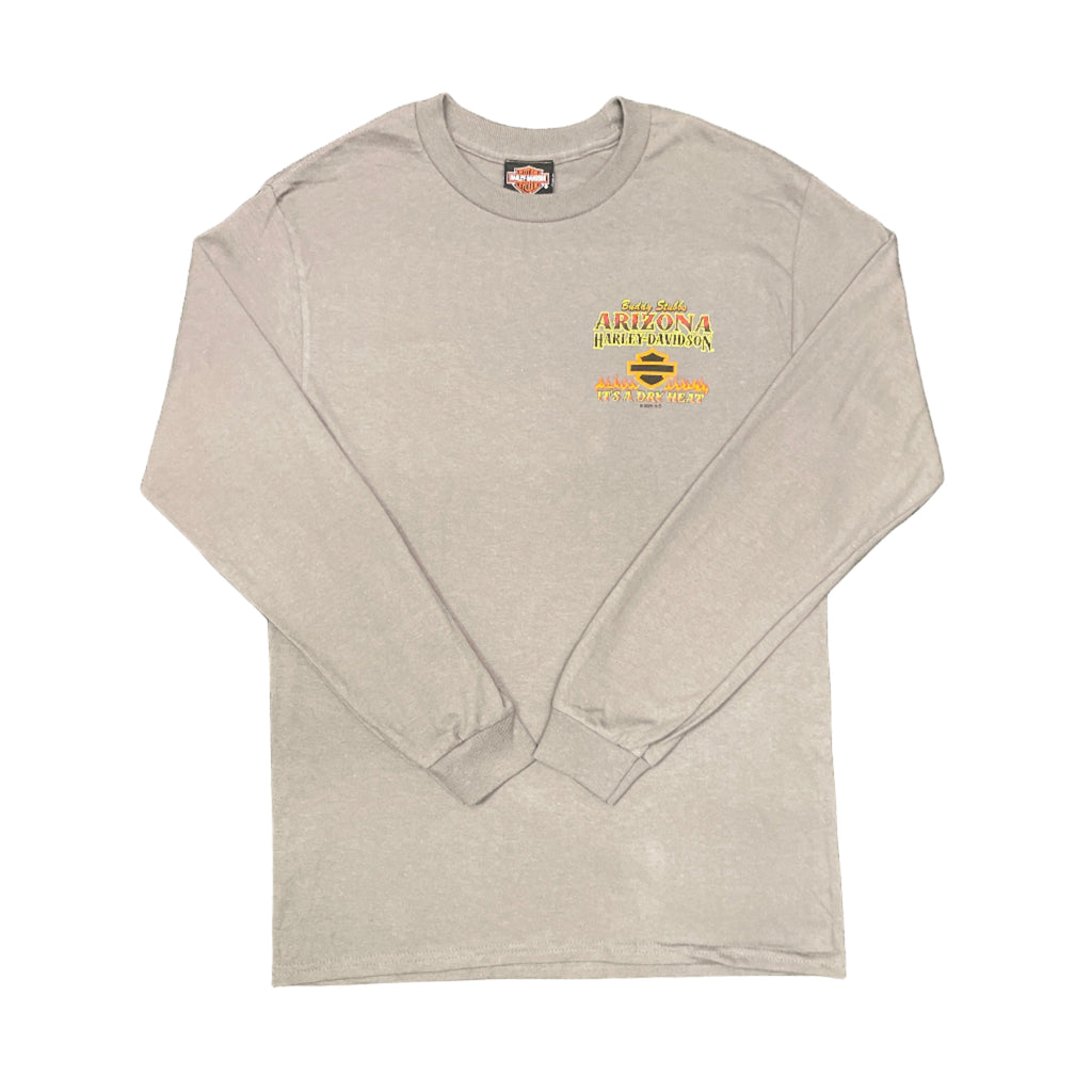 Buddy Stubbs Harley-Davidson "It's a Dry Heat" Grey Long Sleeve