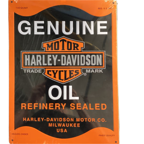 Sign, H-D Oil Can TIn Sign
