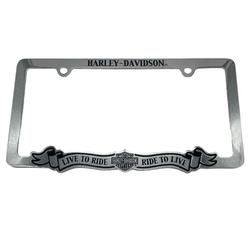 License Plate Frame, Live to Ride