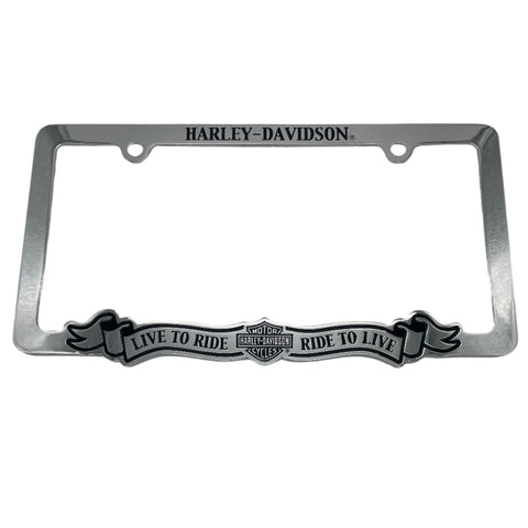 License Plate Frame, Live to Ride