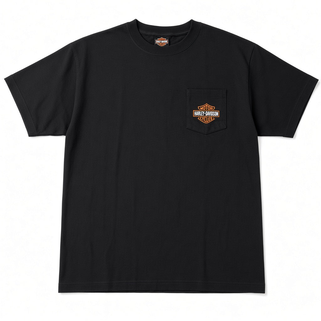 Buddy Stubbs One Pocket Bar and Shield Tee-Black