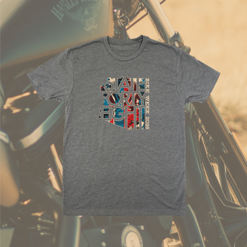 STATE FORTY EIGHT BIKE WEEK T-SHIRT - Gray