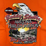 Bike Week 2025 T-Shirt - Orange Bar & Shield