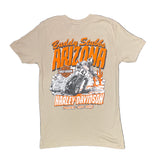 Buddy Stubbs Harley-Davidson Racing Custom Design Short Sleeve Tan