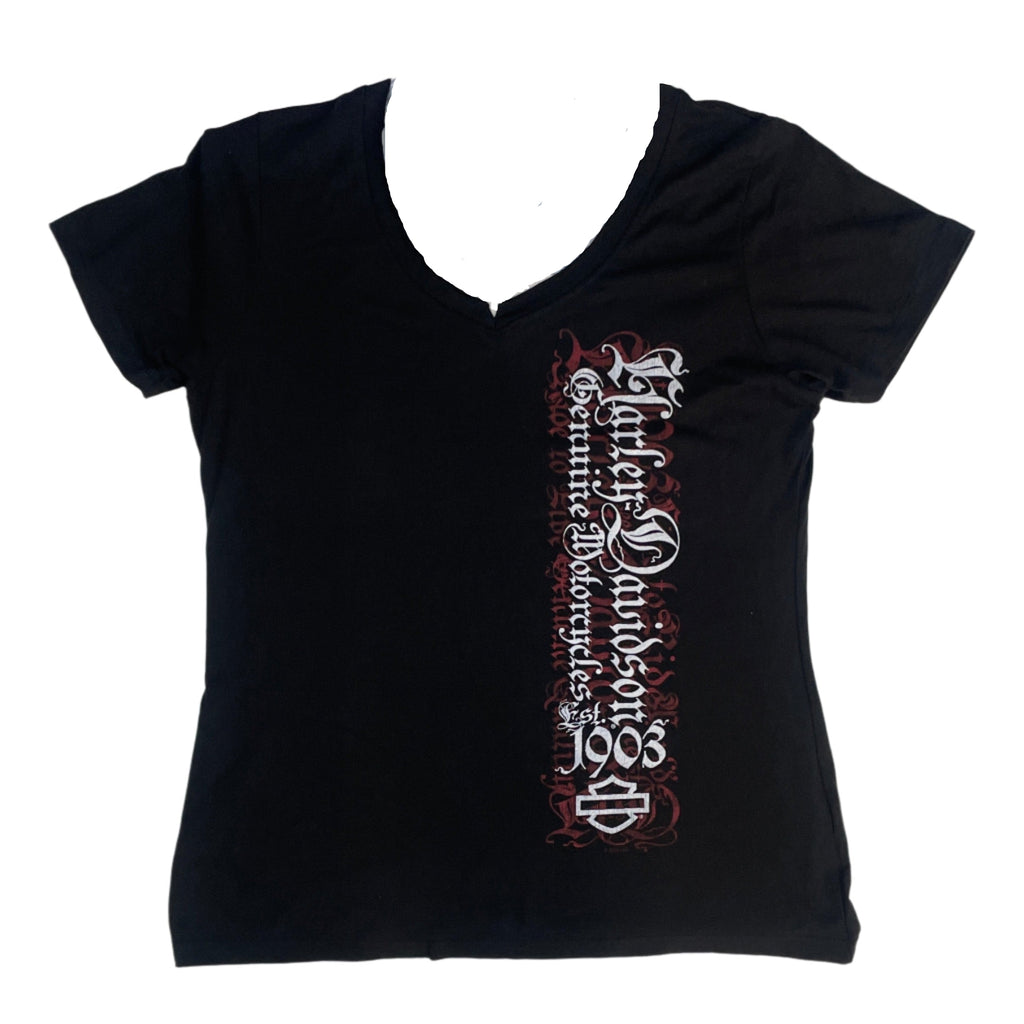 Women's Buddy Stubbs Harley-Davidson S/S Cascade V-Neck