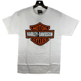 Bike Week 2025 T-Shirt - White Bar & Shield