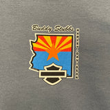 Buddy Stubbs Harley-Davidson Arizona Flag Custom Design S/S Indigo Blue T-Shirt