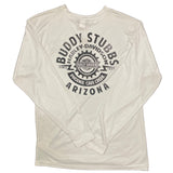 Buddy Stubbs H-D Custom Long Sleeve - White Performance Wicking
