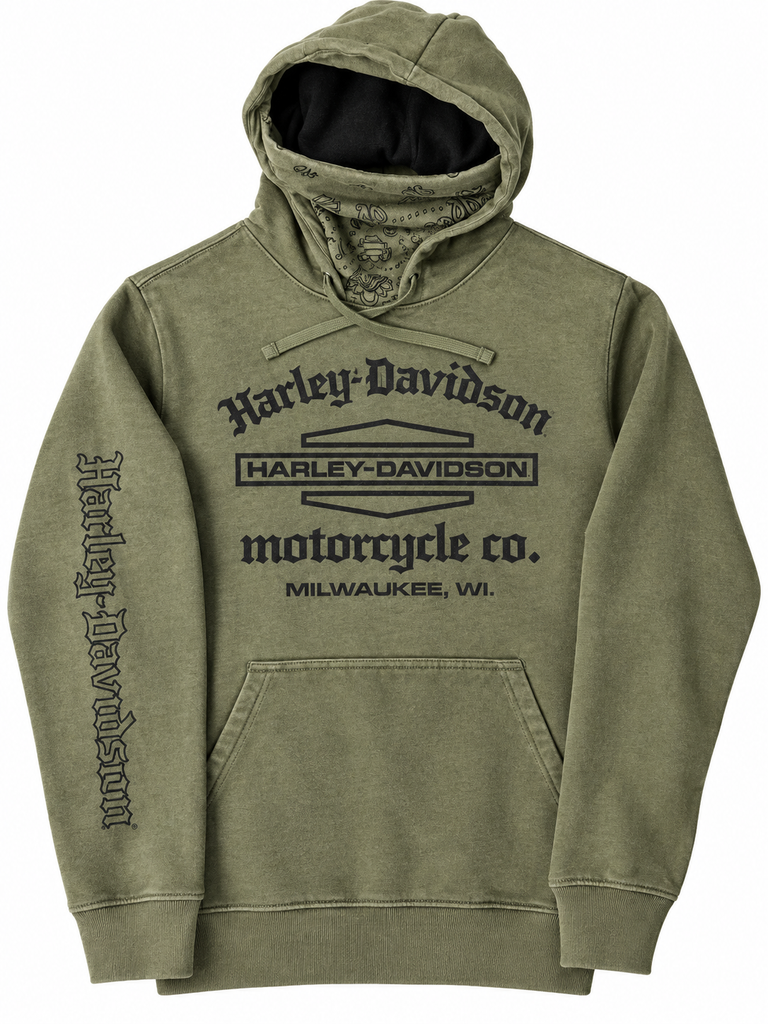 Buddy Stubbs Bandana Men's Hoodie- Green