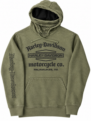 Buddy Stubbs Bandana Men's Hoodie- Green