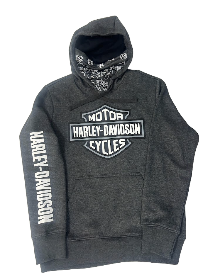 Buddy Stubbs Bandana Men's Hoodie- Charcoal