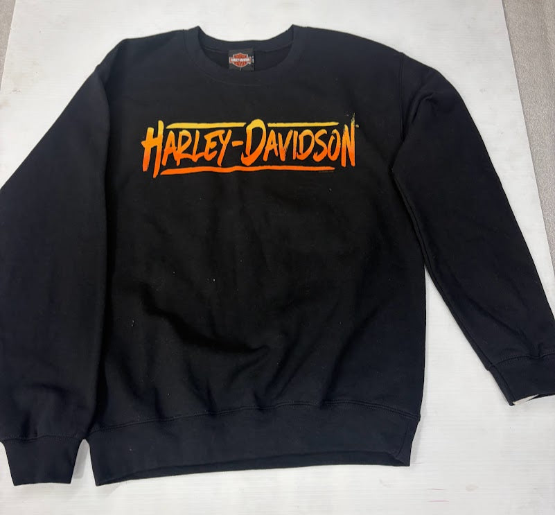 Men's Crew Neck L/s Fleece Stretched HD LOGO