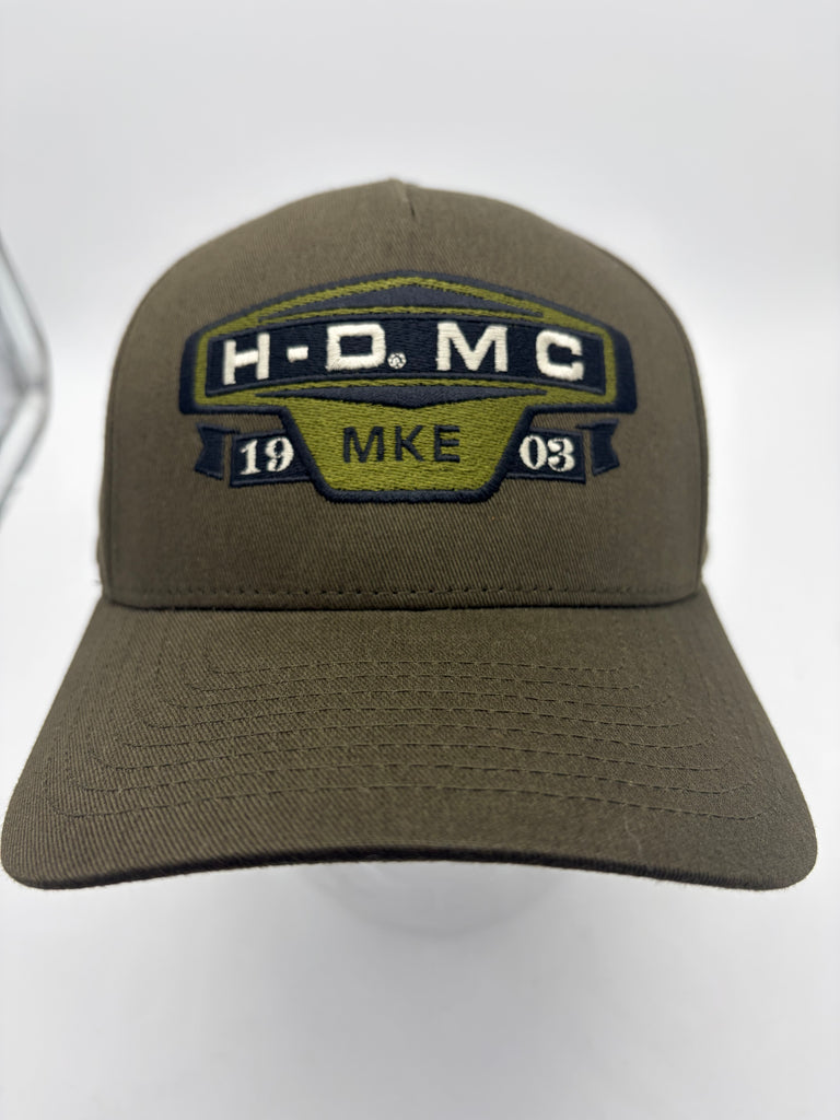 HD BADGE ARMY GREEN- SNAPBACK