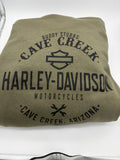 Bandana Men's Hoodie- Green- Buddy Stubbs Cave Creek AZ Back