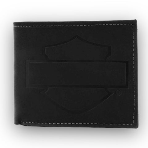 Harley-Davidson® Men's Refuel Bi-Fold Leather Wallet w/ RFID Protection - HDMWA11733