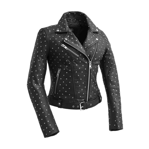 Women's Whet Blu Fashion Claudia Leather Jacket WBL1723- 
