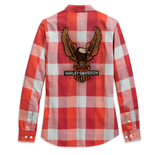 Women's Harley Davidson Vintage Eagle Plaid Shirt - 99124-20VW/