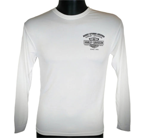 Men's Buddy Stubbs Harley-Davidson P-Tech Long Sleeve - White- 40297435