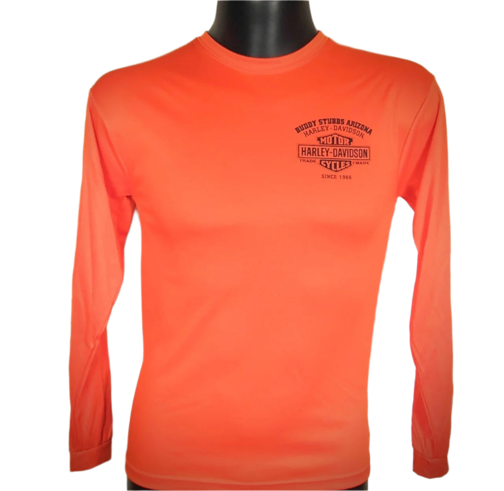 Men's Buddy Stubbs Harley-Davidson P-Tech Long Sleeve - Orange - 40297437