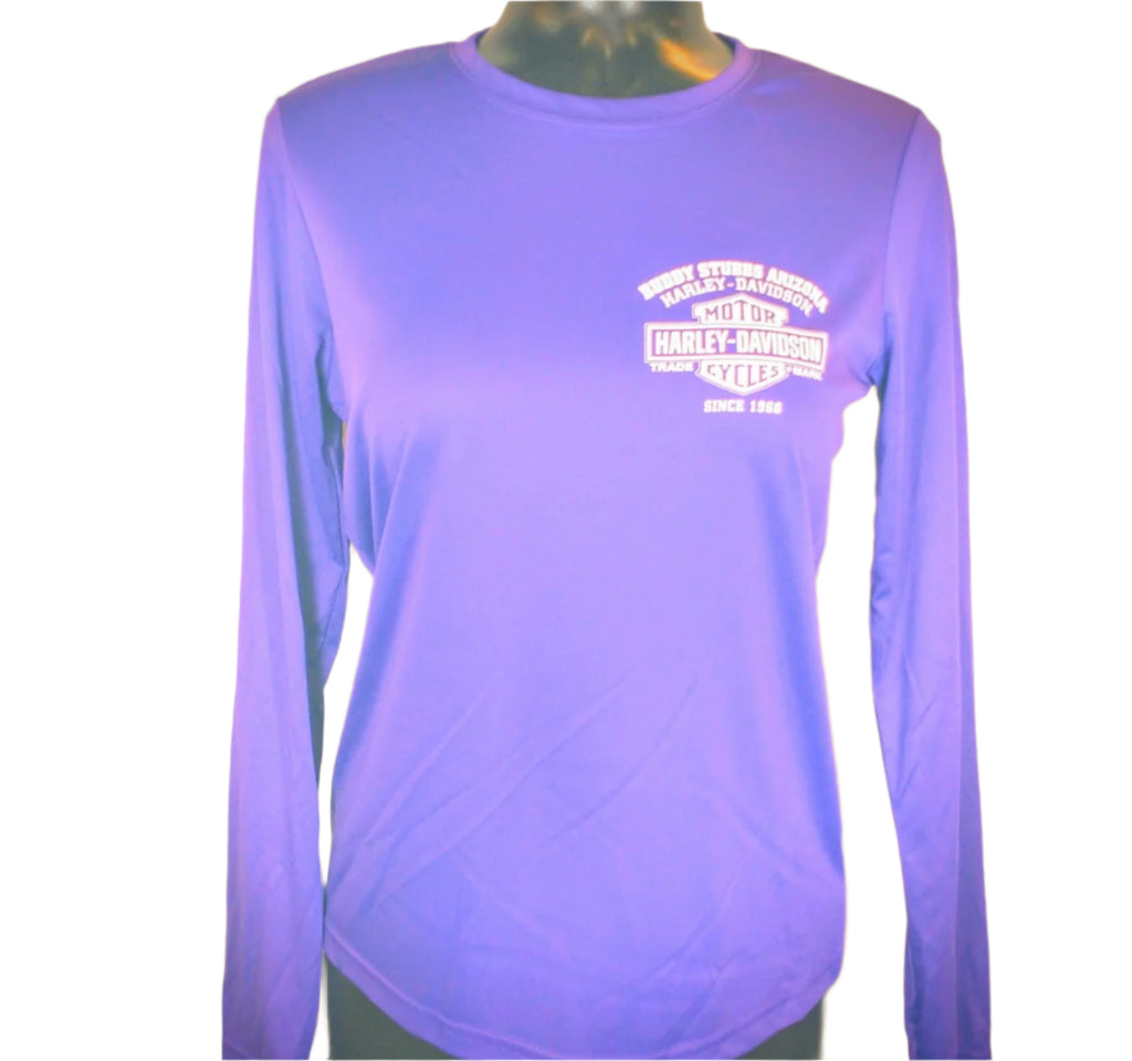 Women's Buddy Stubbs Harley-Davidson P-Tech Long Sleeve - Purple - 40297440