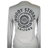 Women's Buddy Stubbs Harley-Davidson P-Tech Long Sleeve - Silver - 40297441